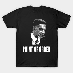 point of order eric mays black and white T-Shirt